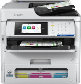 Resim Epson WorkForce Pro WF-EM-C800RDWTF Wi-Fi Tarayıcı + Fotokopi + Faks Renkli Çok Fonksiyonlu Mürekkep Püskürtmeli Yazıcı 