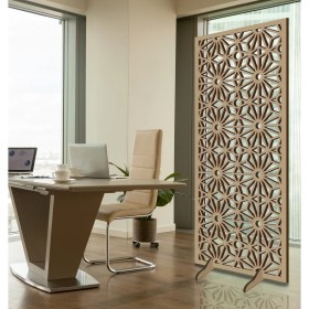 Resim Liar Ahşap Seperatör (Paravan) - KSP-202 - (10 mm) - (69 cm x 139 cm) - (Ham) 