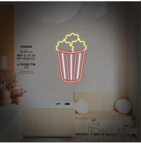 Resim Twins Led Patlamış Mısır Şekilli Neon Tabela Çok Renkli Model:model:38133366 Çok Renkli 