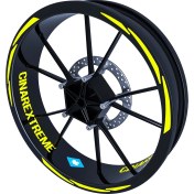 Resim Çınar Extreme 3 Parça Tasarımlı Jant Şeridi Sticker Reflektif & Floresan Renkler Çınar Extreme 
