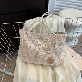 Resim Kadınlar için Şık Yaz Çiçekli Tote Çanta - Büyük Kapasiteli Kumaş El Çantası, Güneş Çiçeği Detayı, Manyetik Kapatma, İşe Giderken, Alışveriş, Seyahat ve Günlük Kullanım İçin İdeal, Günlük Kullanım Tote Çantası | Yaz Çiçekli Çanta | Kumaş Yapısı, Çanta 