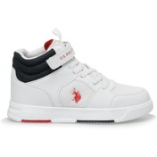 Resim DAMA JR 3FX Beyaz Erkek Çocuk High Sneaker U.S. Polo Assn.