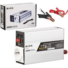 Resim S-link Sl-300w 300 Watt Dc 12 Volt Ac 230 Volt İnverter 