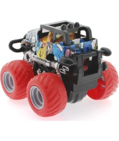 Resim MEGA Die Cast Off Road Dev Kırmızı Teker Araba 
