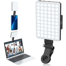Resim Pazly Telefonlar, Dizüstü Bilgisayarlar Ve Kameralar İçin 60 Led Şarj Edilebilir Klipsli Işık 