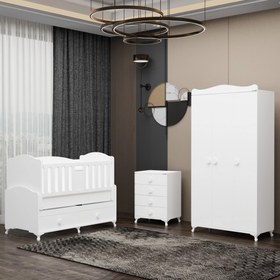 Resim Garaj Home Defne Yıldız 3 Kapaklı Bebek Odası 