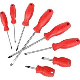 Resim Workpro Wp200502 8 Parça Cr-v Manyetik Profesyonel Tornavida Seti Fr Wp200502 