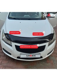 Resim Chevrolet Cruze 2008-2016 Uyumlu Kaput Rüzgarlığı 3mm Siyah 