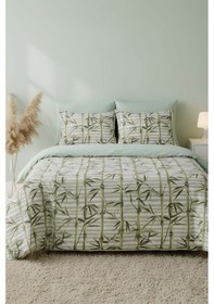 Resim Rivaistanbul Bamboo Çift Kişilik Nevresim Takımı Pamuklu Yeşil 