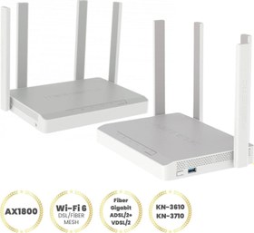 Resim 2'li Kit AX1800 Hopper Dsl Vdsl2/adsl2+ Modem ve Sprinter Router Wi-Fi 6 Fiber Gigabit Mesh USB 3.0 Portu 