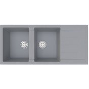 Resim Gradde Gri Çıft Goz Granıt Eviye 50 x 110 Gr111 