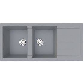Resim Gradde Gri Çıft Goz Granıt Eviye 50 x 110 Gr111 