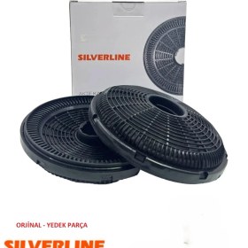 Resim ARC-PART Silverline 3450 Model Davlumbaz Karbon Filtre (90050003) Orjinal Kutu 1 Takım (2 Adet) 