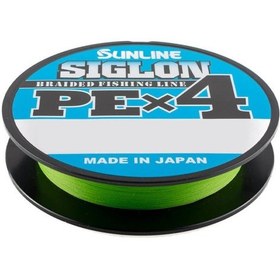Resim Sunline Siglon Pe X4 0.153 Mm 150m Light Green 4 Kat İp Misina 6kg Çeker 