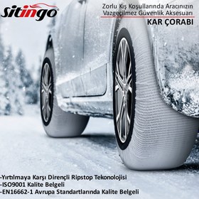 Resim Sitingo Oto Lastik Kar Çorabı Lux Series - XLarge 