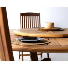 Resim Rafflesia Yuvarlak Bahçe Masası 