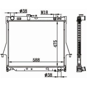 Resim Mga-80725 - Su Radyatoru Brazıng M/t Isuzu D-max 2.5 D 4 4 M/t 