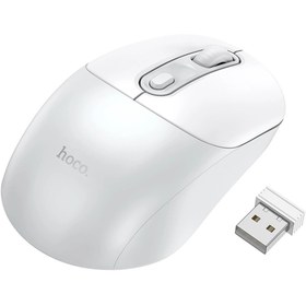 Resim hoco. GM28 2.4G Business Kablosuz Mouse - Beyaz-Gri 