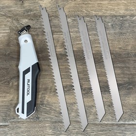 Resim RUITOOL Çok Bıçaklı El Testeresi, Ergonomik Saplı, Ahşap, Bambu, Buz ve Dondurulmuş Kemik Kesimi için 22.86cm / 30.48cm Paslanmaz Çelik Geriye Doğru Bıçaklar, Hızlı Değiştirme Tasarımı, S1122D ve S1211K Uygun, RUITOOL 