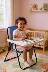 Resim Exent 2 6 Yaş, Katlanabilir Çocuk Sandalyesi Ve Masası Tak-çıkar Masa-mavi Çok Renkli 