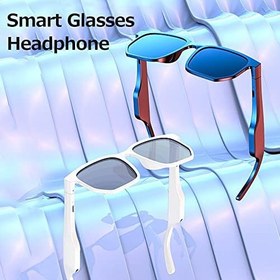 Resim Pepisky Alı Kablosuz BT5.0 Müzik Gözlükleri Doğa Sporları Kararlı Eşleştirme Dahili Hoparlör Geniş Uyumluluk Kırmızı 