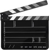 Resim Yuntech01 Siyah Akrilik Film Klapboard - İngilizce Model 4, 30x24.5cm, Ahşap + Akrilik Malzeme, 420g 
