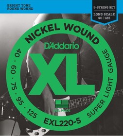 Resim D'addario Exl220-5 5 Telli Bas Gitar Teli 