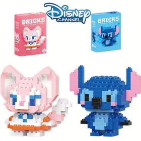 Resim 1 adet/2 adet Disney Stitch Lina Belle Yapı Taşları - Zarif Karikatür Temalı Mini Tuğlalar, Kendin Yap Yaratıcı El Sanatları Kiti, Oda Dekoru veya Hediye için Mükemmel, Doğum Günü Partisi Oyun Hayvan Modeli Montaj, Yapı Taş, Tuğla, İnşaatçı, Bloklar, Blok Yapı Seti 