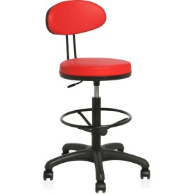 Resim Ofisel Stig Sırtlı Bar Sandalyesi, Bar Taburesi, Kasiyer Koltuğu Çemberli Tabure 2999 