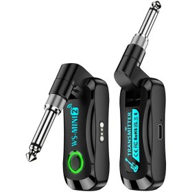 Resim WS-MINI2 2.4G Kablosuz Gitar Sistemi Manyetik Şarj Kabı ile - 60 Saat Uzun Pil Ömrü, LED Batarya Durumu Ekranı, 4-Kanal Desteği, 3.5mm & 6.35mm Audio Bağlantıları ile Elektro Gitara/Basitarla/Davul Setleri/Synth'lar için, Sahne Performansı,Stüdyo Kaydı,Taşınabilir Ses,Kompakt Tasarım,Dayanıklı Plastik,Kararlı Bağlantı,Davulcular,Synth Kullanıcıları 