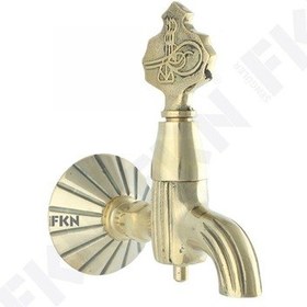 Resim Fkn Lüx Tuğralı Sarı Osmanlı Musluk 