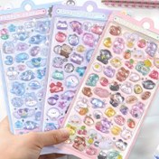 Resim 1 Adet Sevimli Şeker Tavşan 3D Kabarık Reçine Stickerlar - Mat Bitişli Dikdörtgen Sevimli Tavşan Tasarımlı Kalpler, Yıldızlar & Çiçekler ile DIY Günlükler, Scrapbooking, Estetik Kırtasiye Süslemeleri, Tavşan Aksesuarları, Günlük Dekorasyonu, Scrapbooking Gereçleri, Eğlenceli Simgeler, Fantezi Tasarımlar, Kaliteli Yapışkan Sayfalar 