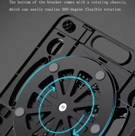 Resim Microcase 10-12 inch Macbook Notebook Laptop için 360 Dönerli Kademeli Masaüstü Stand - AL3481 (Pembe) 