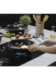 Resim Schafer Gastronomıe Granit Tava 24 Cm Siyah 