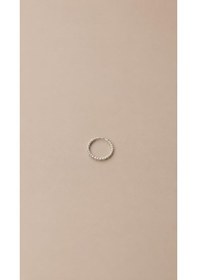 Resim 925 Ayar Gümüş Minimal Halka Piercing Küpe İnce Tasarım Tragus Helix Burun Halkası çok renkli 