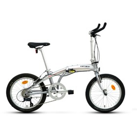 Resim Carraro Flexi Argento 20 Jant V Fren Katlanır Bisiklet (Gümüş-Krom-Kırmızı) 