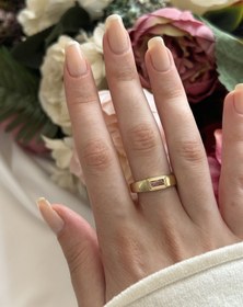 Resim Pembe Taşlı Retro Yüzük 