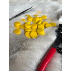 Resim Karsan Mozaik Ym-09 Sarı Yuvarlak Sanatsal Mozaik 18X18MM (100GR) 