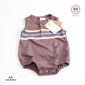 Resim Baskılı Modal Body - 3-4 Yaş / Mor Çizgili 