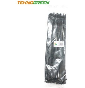 Resim Teknogreen 30Cm Siyah Kablo Bağı 100Adet 