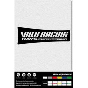 Resim Ecce Volk Racıng Rays Engıneerıng Stıcker 23 x 8 cm 