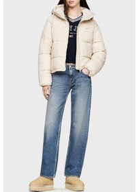 Resim Tommy Jeans Bayan Bot En0en02599 Ab9 Bej Bej 