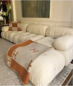 Resim S Home Design Concept Bellini 4 Modül Modüler Koltuk Köşe Takımı, Teddy, Krem 