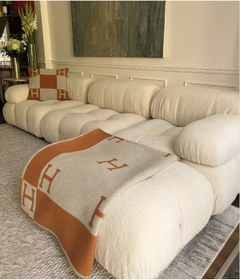 Resim S Home Design Concept Bellini 4 Modül Modüler Koltuk Köşe Takımı, Teddy, Krem 