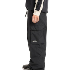 Resim Quiksilver Snow Down Cargo Pt Erkek Siyah Snowboard Pantolonu 