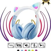 Resim Vooka Çocuk Bluetooth Kulaklık Kedi Kulaklık Pro 5.3 Akıllı Rgb Led Detaylı Bluetooth Kablosuz 