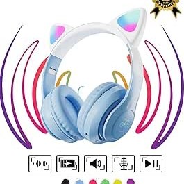 Resim Vooka Çocuk Bluetooth Kulaklık Kedi Kulaklık Pro 5.3 Akıllı Rgb Led Detaylı Bluetooth Kablosuz 