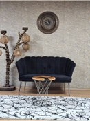 Resim SEVİNÇ MOBİLYA İkili Papatya Çay Seti Koltuk Krom Sivriltme Ayak, Balkon, Salon, Ofis, Koltuk Takımı, İkili Berjer 