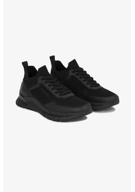 Resim Calvin Klein Erkek Ck Low Top Lace Up Sneakers - Siyah Nos Black 