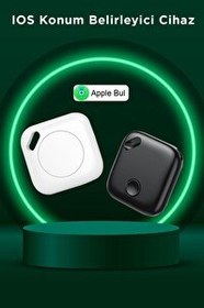 Resim Torima F1 Smart Tag Apple My Find Uyumlu Siyah Takip Cihazı 